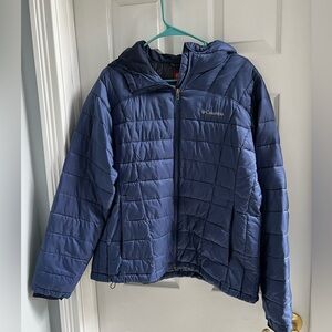 Columbia Thermal Coil Jacket with Blue Accents size XL